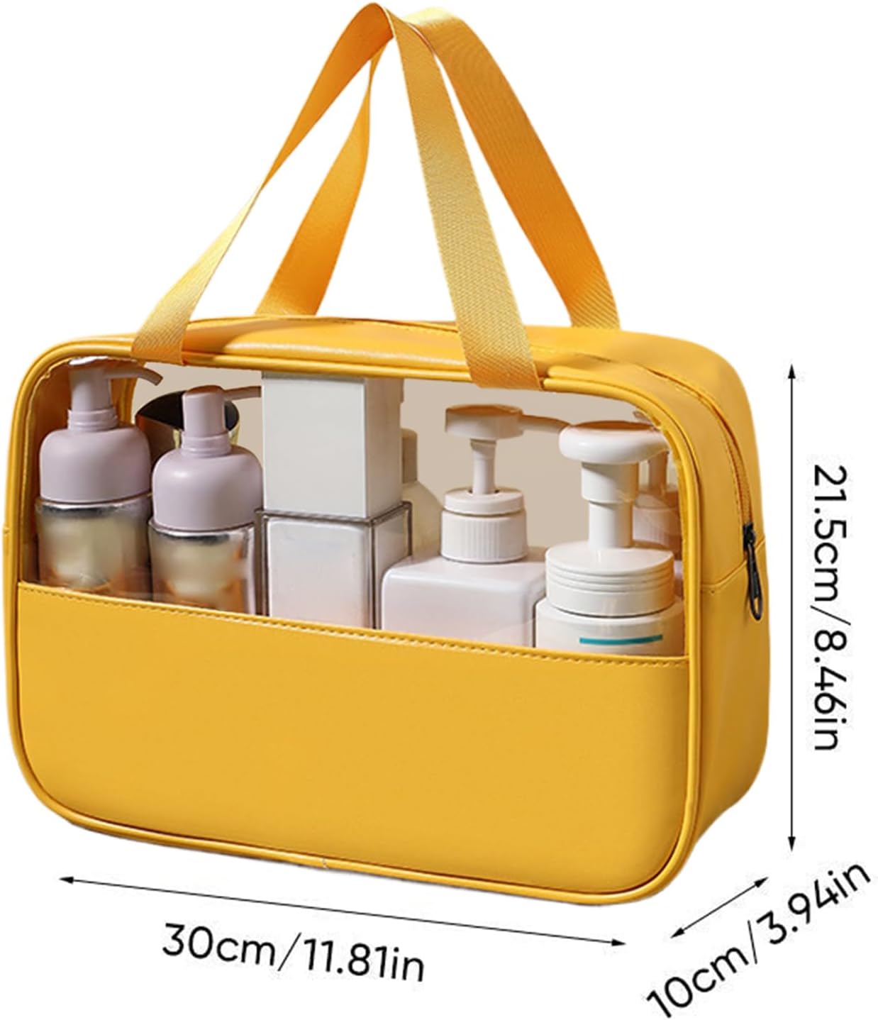 Large Capacity Travel Cosmetic Bag, Waterproof Toiletry Organizer, Lightweight Makeup Storage Pouch, Portable Bathroom Essentials Holder Ideal for Men & Women, Travel, Home, Gym