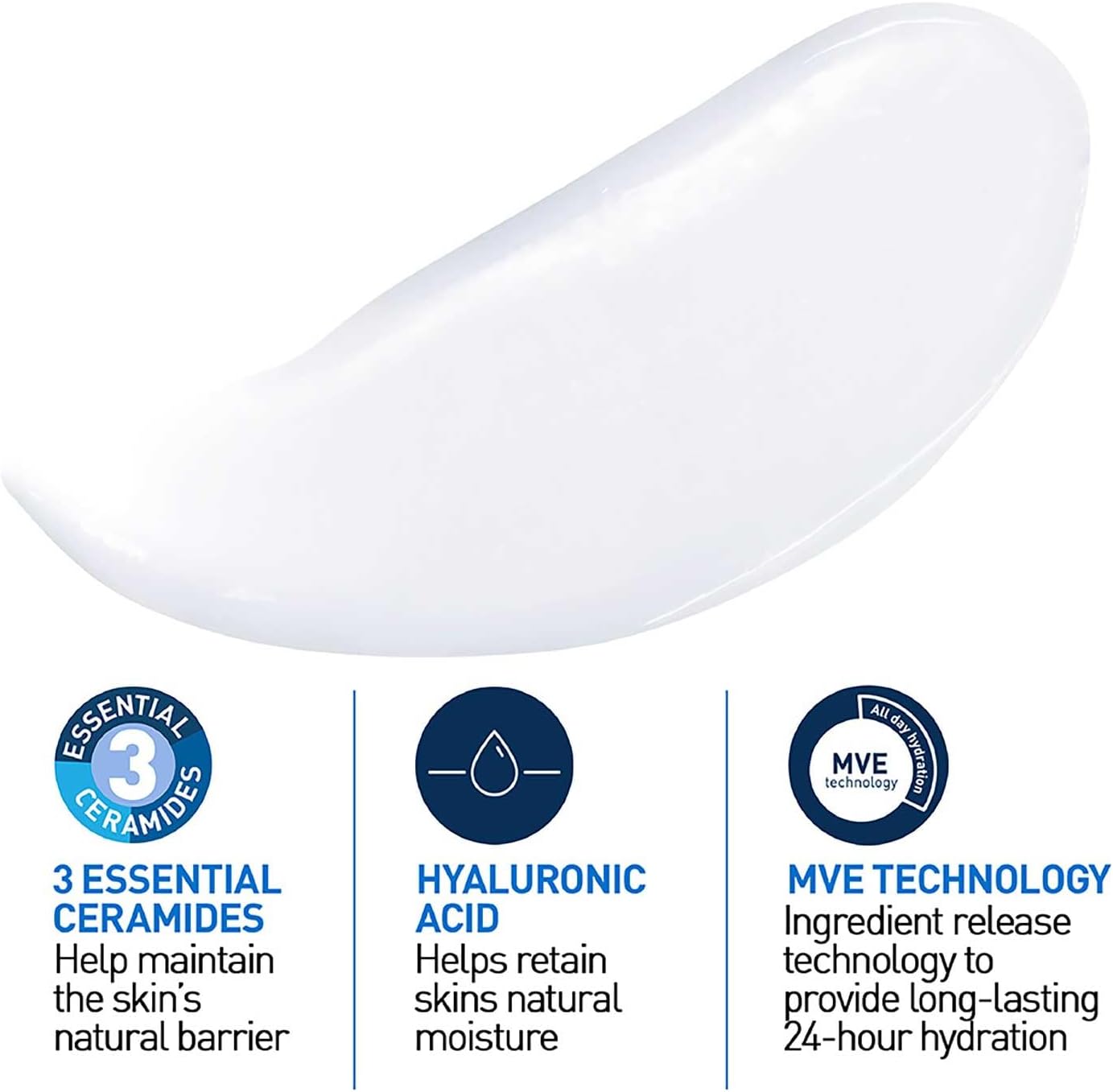 CeraVe MB094800 Kroppslotion, Vit, Blå, 236 ml