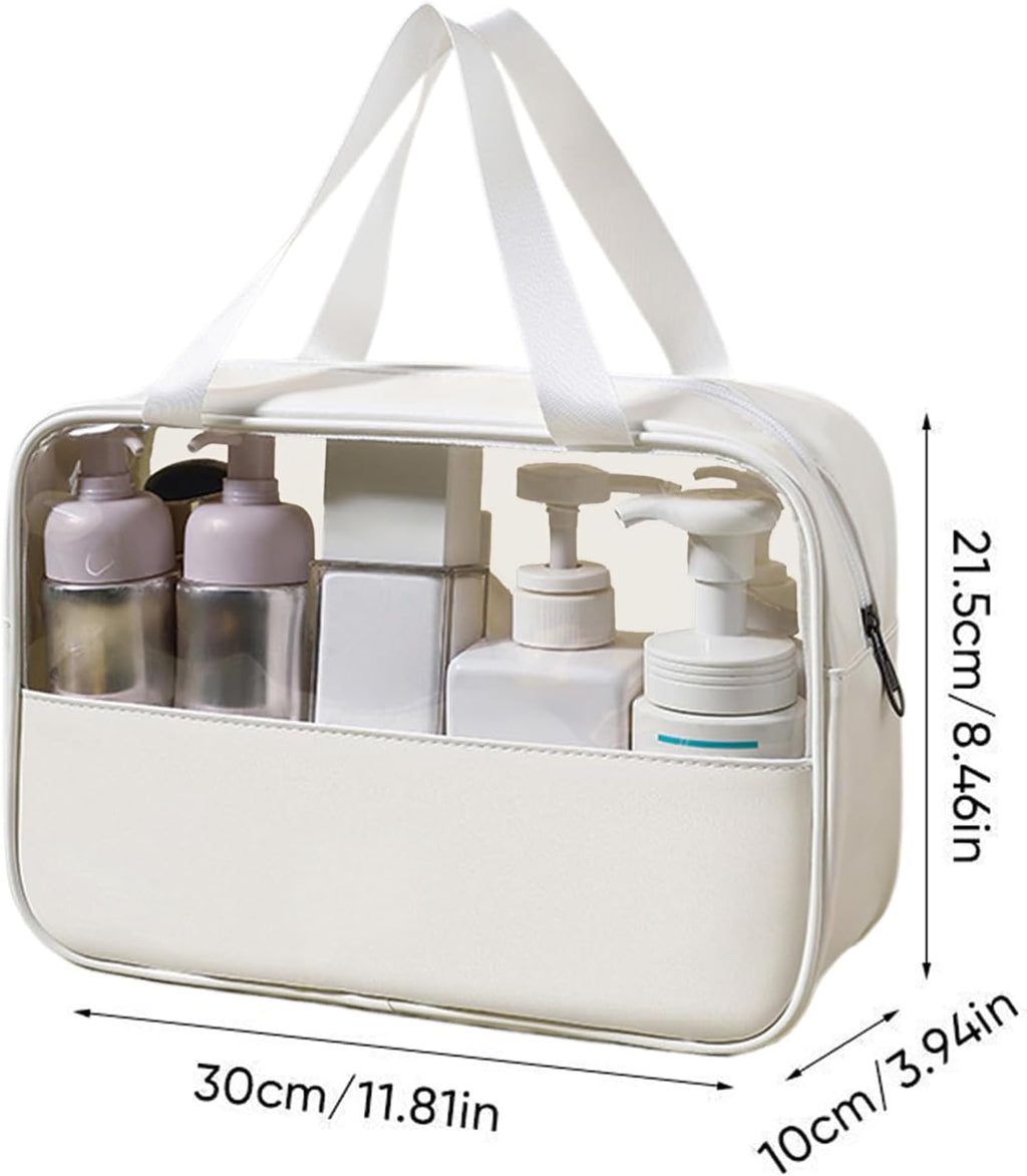 Large Capacity Travel Cosmetic Bag, Waterproof Toiletry Organizer, Lightweight Makeup Storage Pouch, Portable Bathroom Essentials Holder Ideal for Men & Women, Travel, Home, Gym