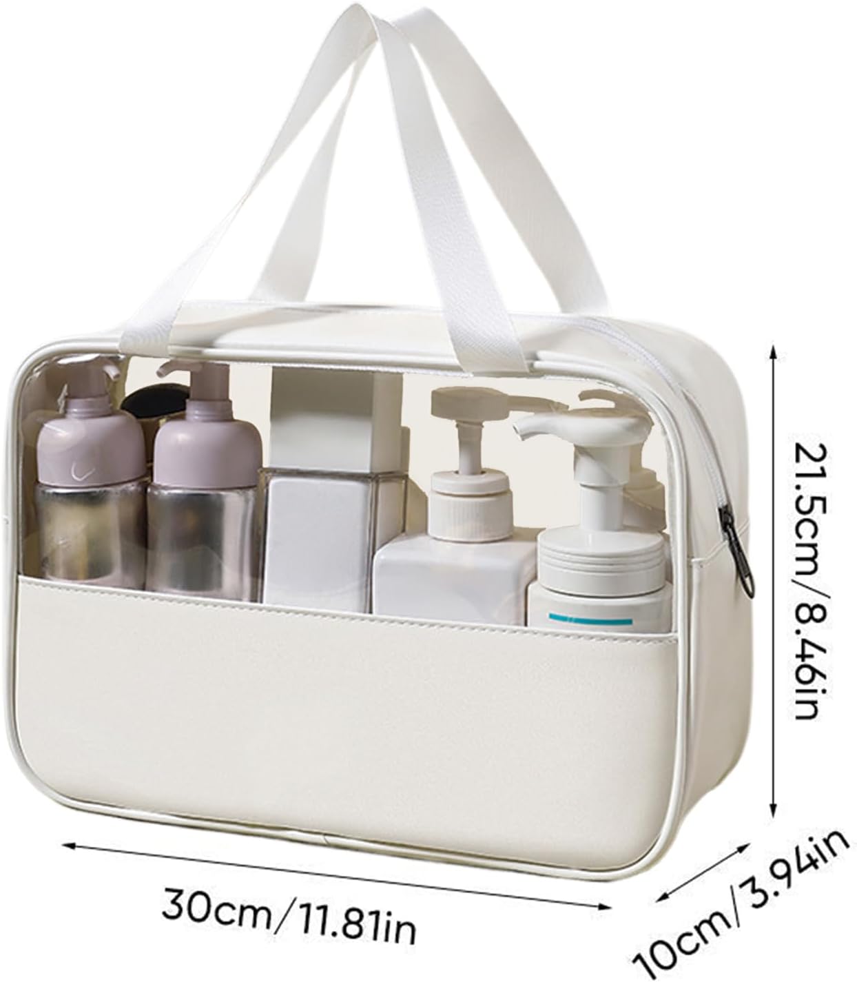 Large Capacity Travel Cosmetic Bag, Waterproof Toiletry Organizer, Lightweight Makeup Storage Pouch, Portable Bathroom Essentials Holder Ideal for Men & Women, Travel, Home, Gym