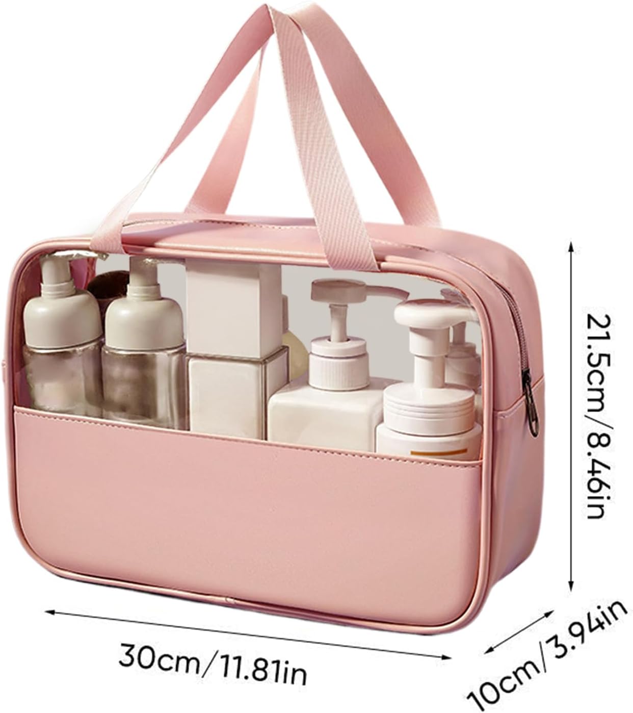 Large Capacity Travel Cosmetic Bag, Waterproof Toiletry Organizer, Lightweight Makeup Storage Pouch, Portable Bathroom Essentials Holder Ideal for Men & Women, Travel, Home, Gym