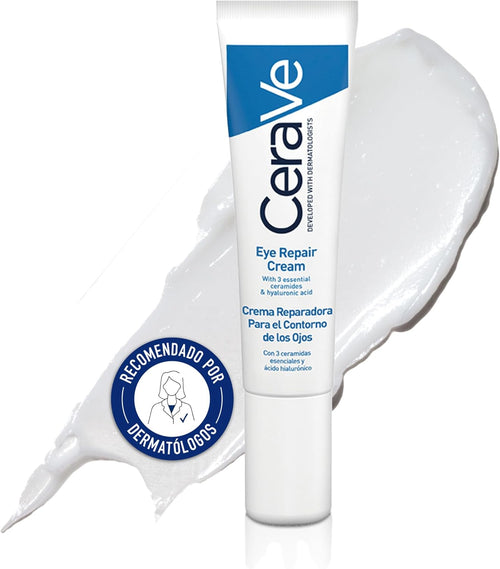 CeraVe ögonreparationskräm | 14 ml/14 oz | Ögonkräm för mörka cirklar & puffiness