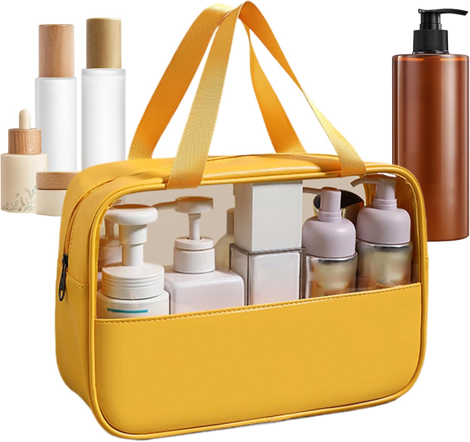 Large Capacity Travel Cosmetic Bag, Waterproof Toiletry Organizer, Lightweight Makeup Storage Pouch, Portable Bathroom Essentials Holder Ideal for Men & Women, Travel, Home, Gym