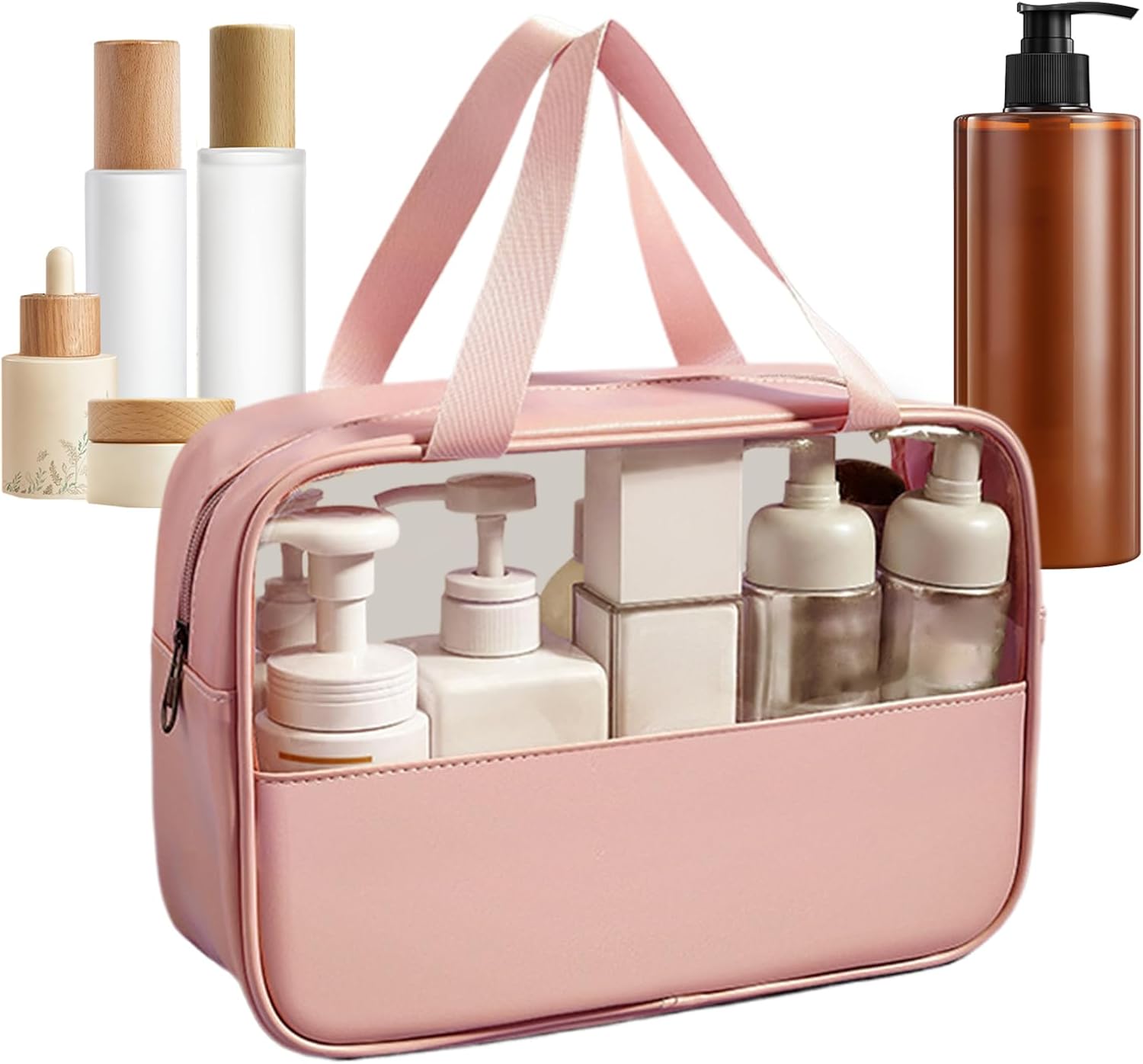 Large Capacity Travel Cosmetic Bag, Waterproof Toiletry Organizer, Lightweight Makeup Storage Pouch, Portable Bathroom Essentials Holder Ideal for Men & Women, Travel, Home, Gym