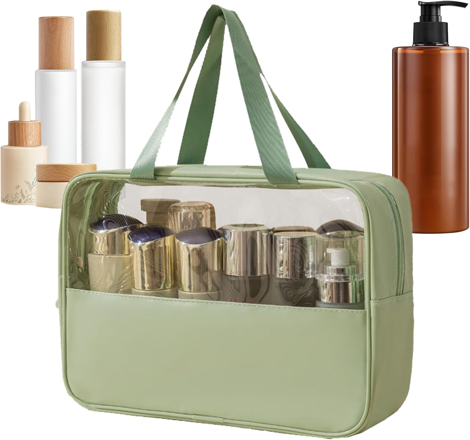 Large Capacity Travel Cosmetic Bag, Waterproof Toiletry Organizer, Lightweight Makeup Storage Pouch, Portable Bathroom Essentials Holder Ideal for Men & Women, Travel, Home, Gym