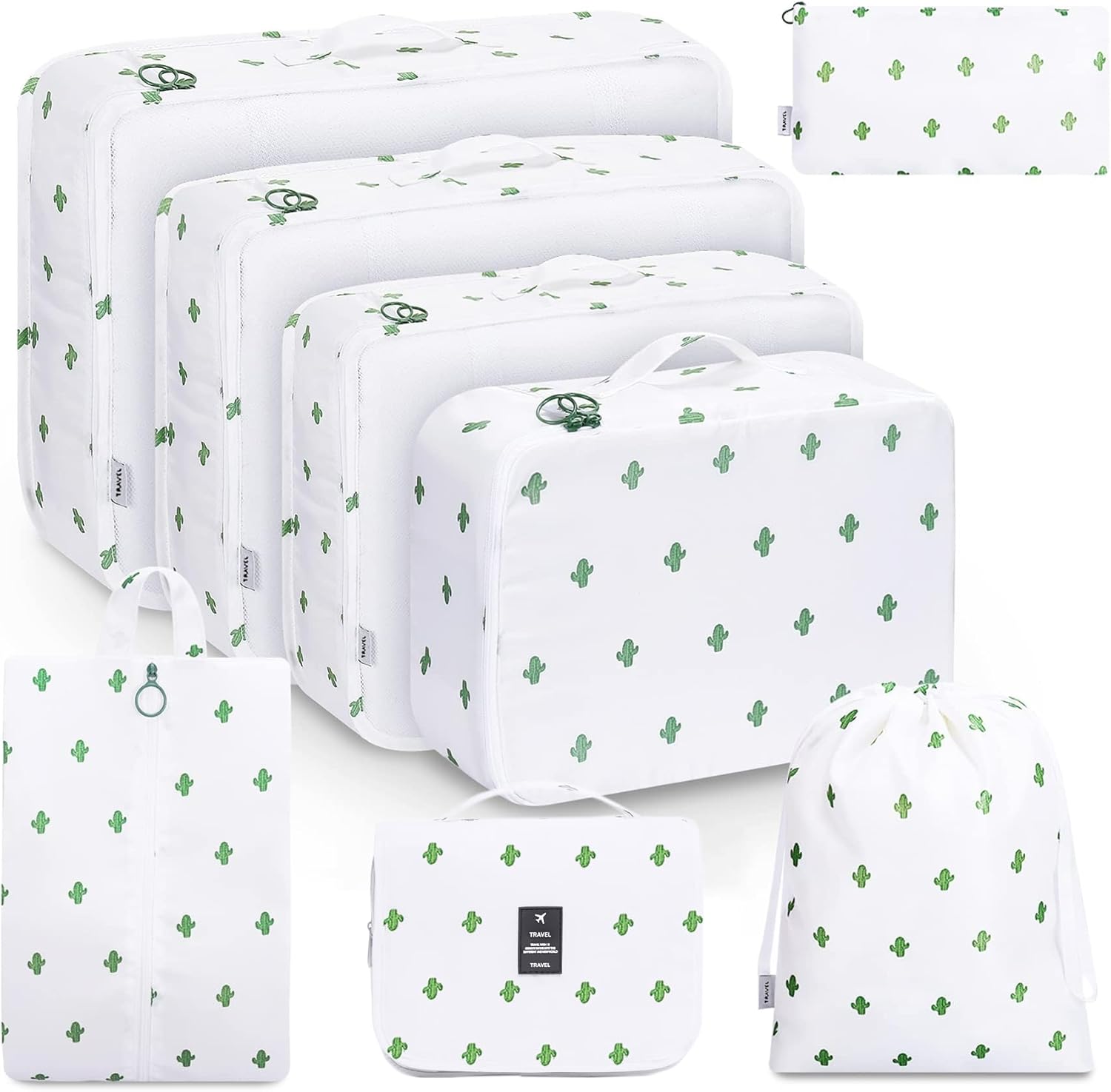 MURISE 8-Piece Packing Cubes, Clothes Bags, Travel Bag Organizer for Holiday and Travel, Packing Cube Travel Cubes, Travel Organization System