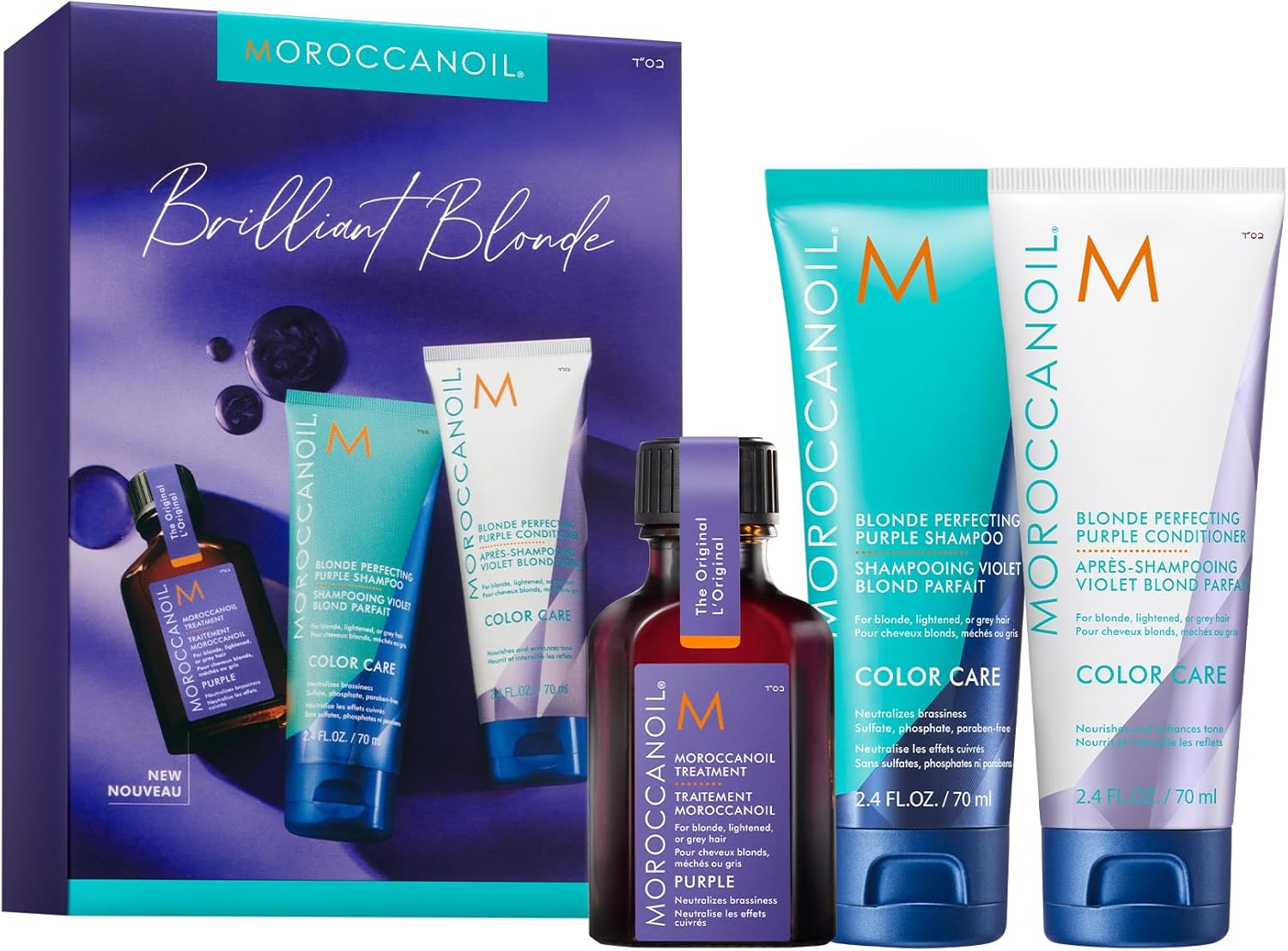Moroccanoil Moroccanoil Briljant blond behandling antibländning koppar - upptäcktsbox