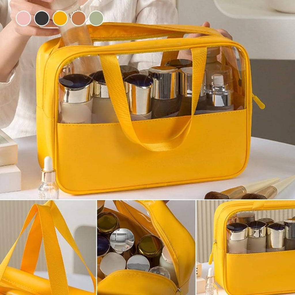 Large Capacity Travel Cosmetic Bag, Waterproof Toiletry Organizer, Lightweight Makeup Storage Pouch, Portable Bathroom Essentials Holder Ideal for Men & Women, Travel, Home, Gym