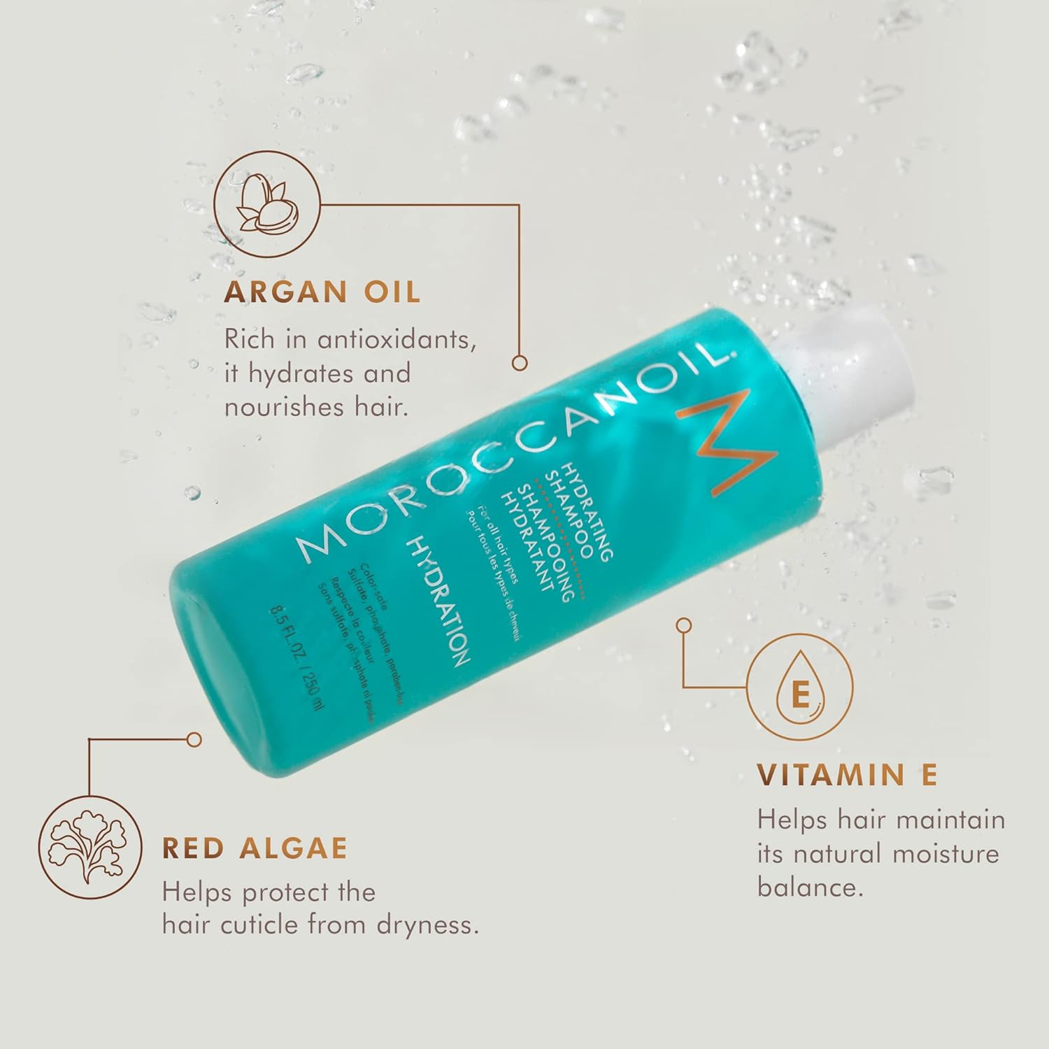 Moroccanoil Hydrating Shampoo, 250ml & Moroccanoil Hydrating Conditioner, 250ml
