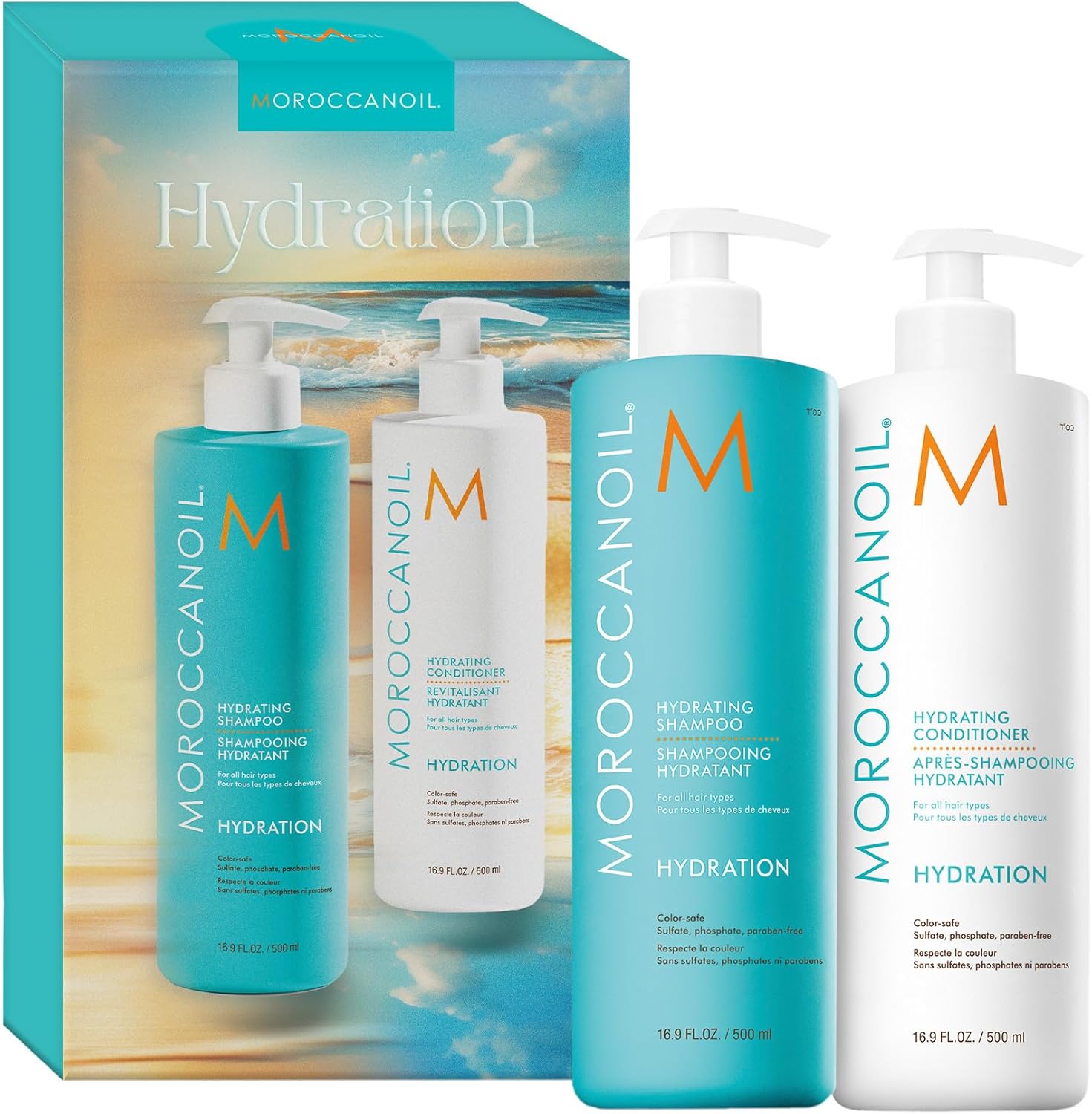 Moroccanoil Hydrating 500ml Shampoo and Conditioner Set