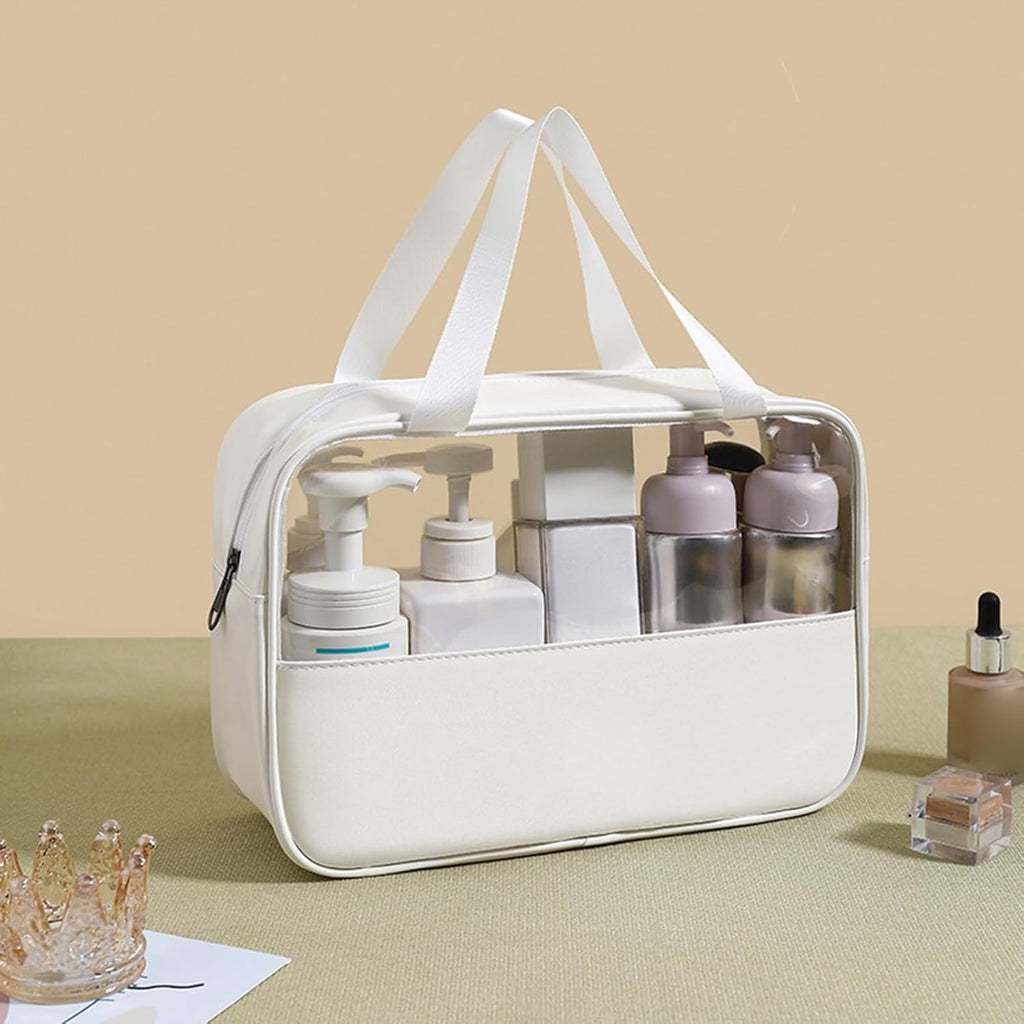 Large Capacity Travel Cosmetic Bag, Waterproof Toiletry Organizer, Lightweight Makeup Storage Pouch, Portable Bathroom Essentials Holder Ideal for Men & Women, Travel, Home, Gym
