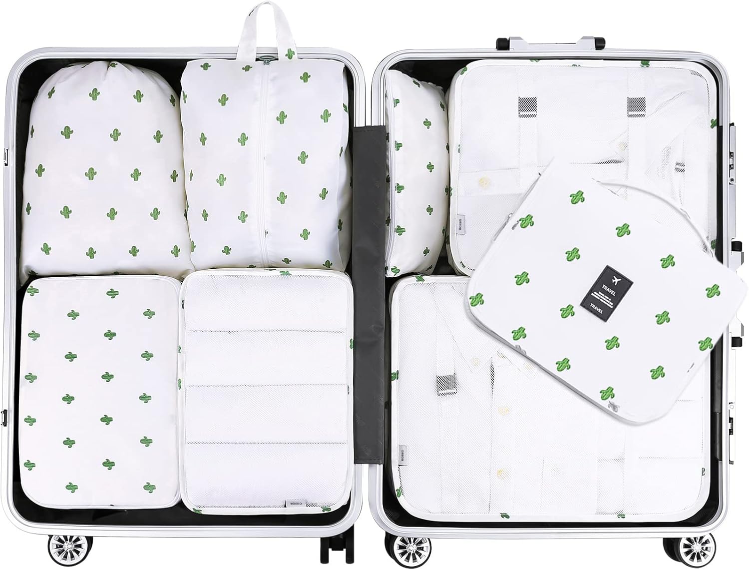 MURISE 8-Piece Packing Cubes, Clothes Bags, Travel Bag Organizer for Holiday and Travel, Packing Cube Travel Cubes, Travel Organization System