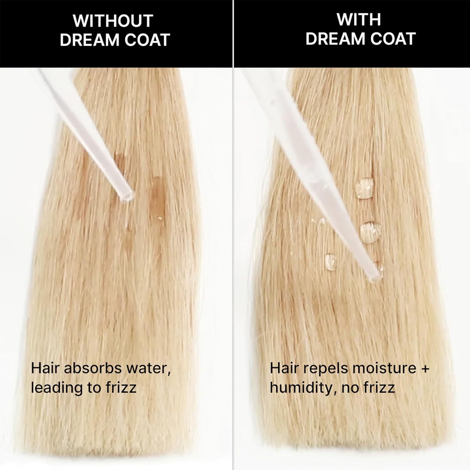 Color Wow Dream Coat Anti-Frizz Spray för superslätt hår, värmeskydd för hår håller upp till 3 hårtvättar, glansspray för smidigt hår, 50 ml