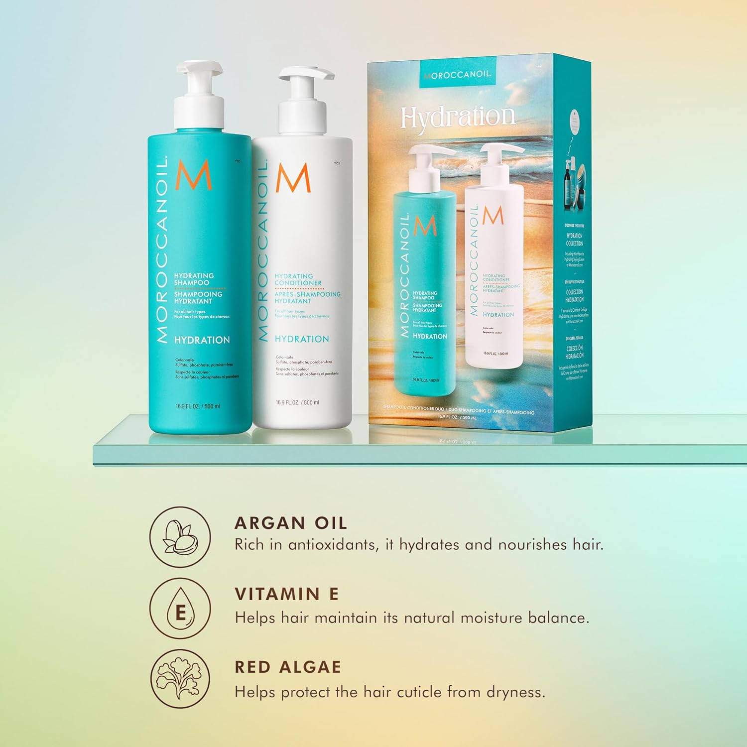 Moroccanoil Hydrating 500ml Shampoo and Conditioner Set