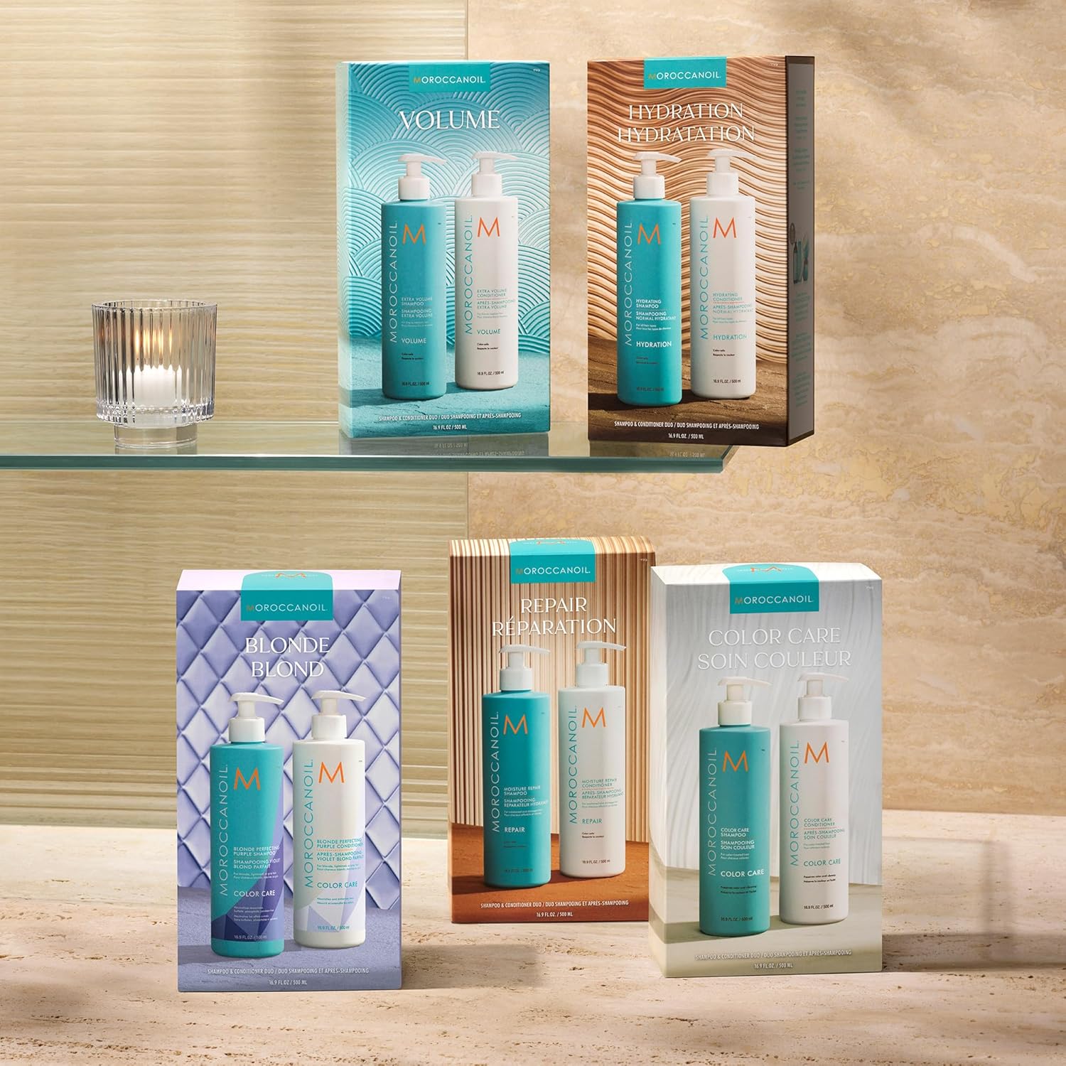 Moroccanoil Extra Volume 500ml Shampoo and Conditioner Set