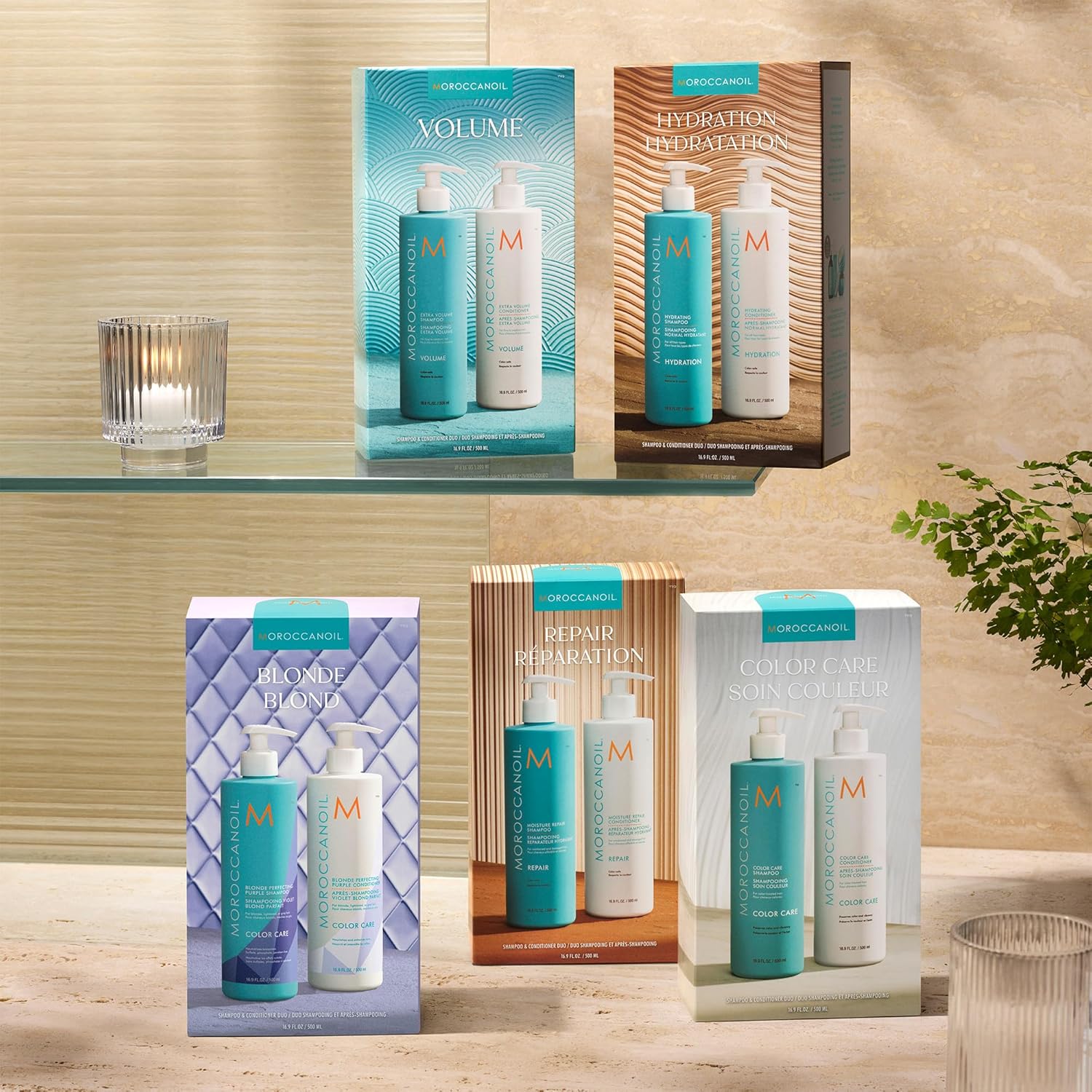 Moroccanoil Moisture Repair 500ml Shampoo and Conditioner Set