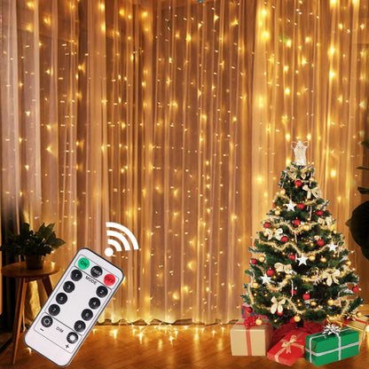 300 LED USB fairy curtain lights