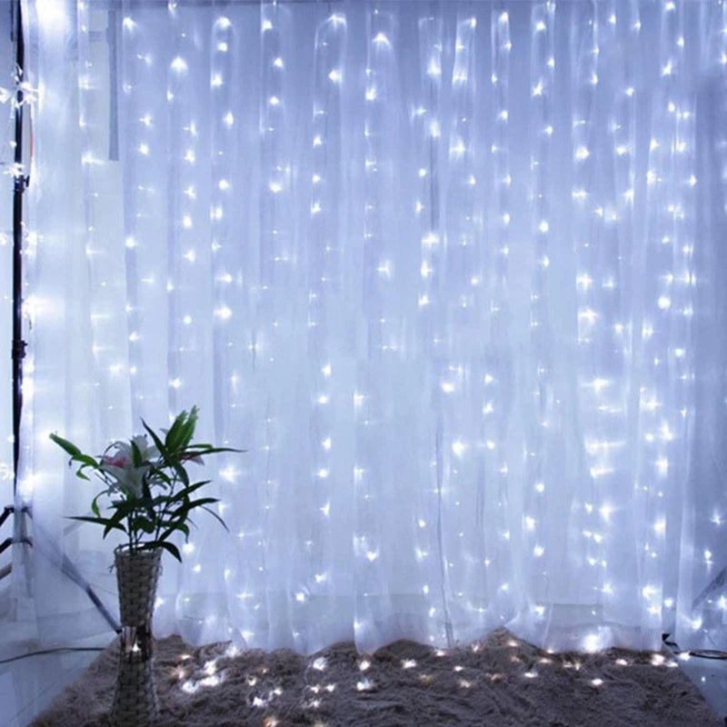 Fairy curtain lights - cold white